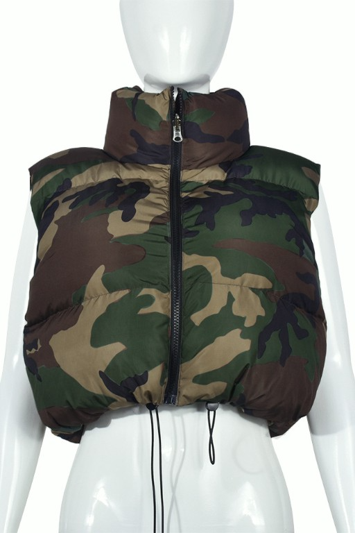 CAMO PUFFER VEST