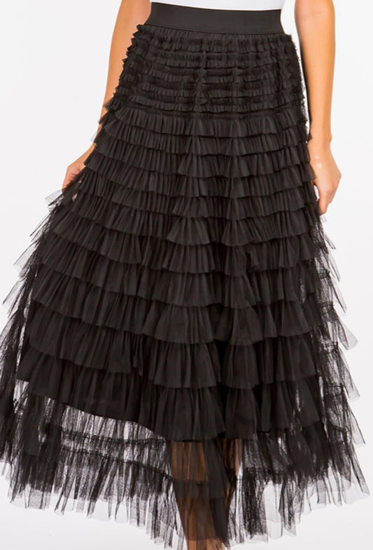 Multi Tiered long TULLE Skirt