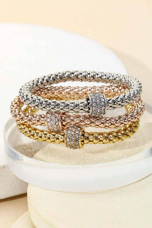 Bracelet Diamond Embellished (3pc)